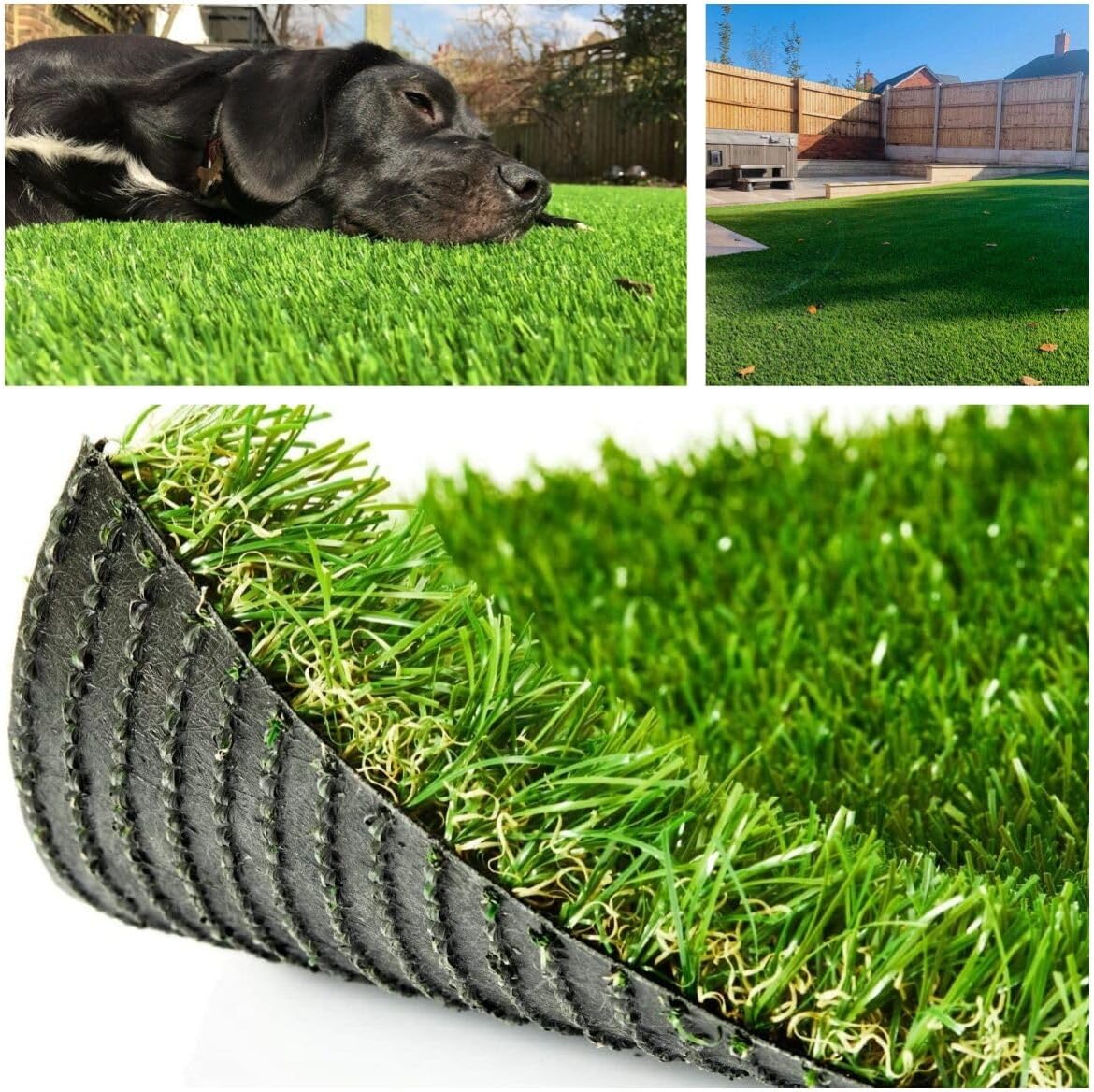 Artificial Grass Turf Outdoor for Garden Landscape Decoration, with Drainage Holes,Synthetic Grass Lawn