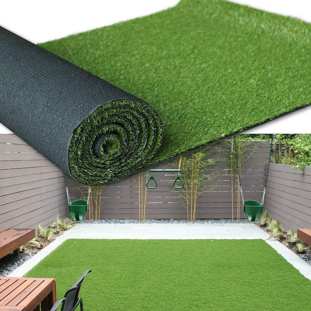 Artificial Grass Turf Realistic & Thick Synthetic Grass Mat for Outdoor Garden
