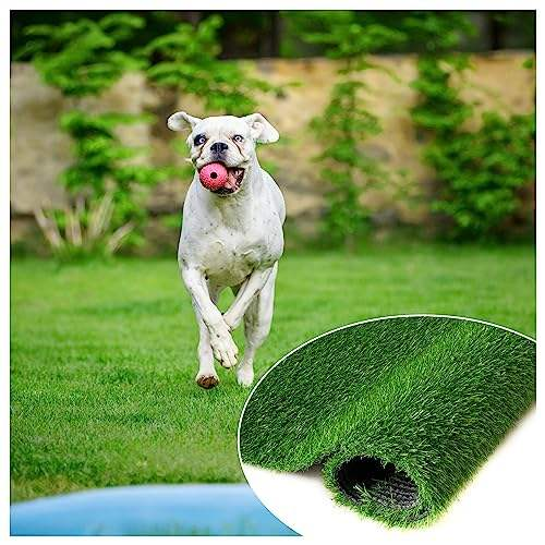 Artificial Grass Turf Realistic SyntheticFaux Grass Rug Astroturf Carpet Landscape for Dogs Indoor Outdoor Garden Lawn Mat